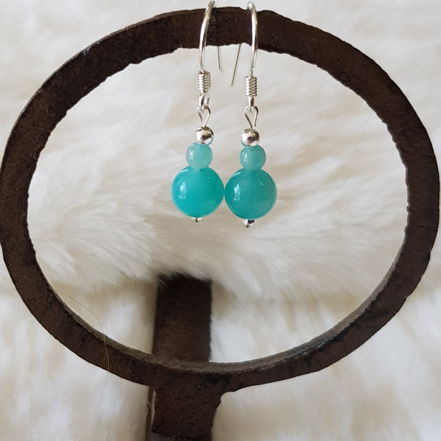 Boucles d'oreilles Amazonite