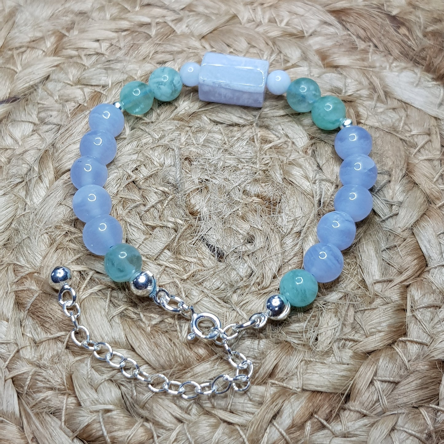 Bracelet calcédoine argent 925