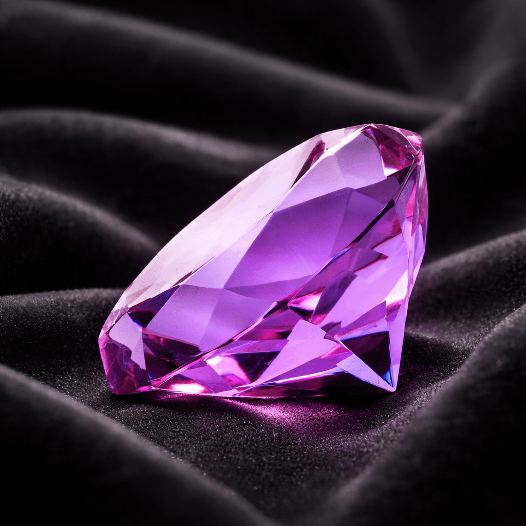 Diamant Décoratif en Verre Cristal Violet