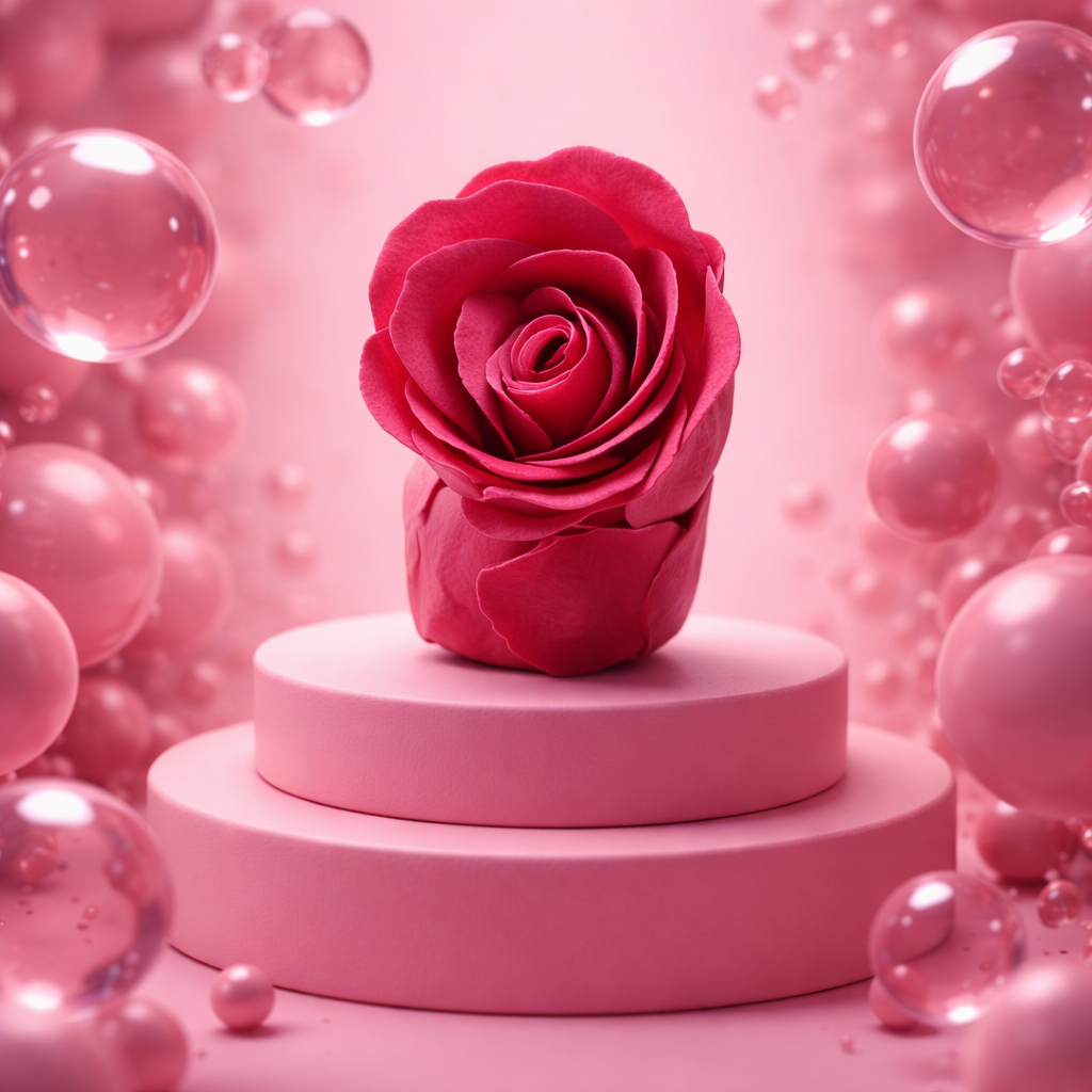 Rose de Bain Fushia - Pétales Parfumés Éclatants