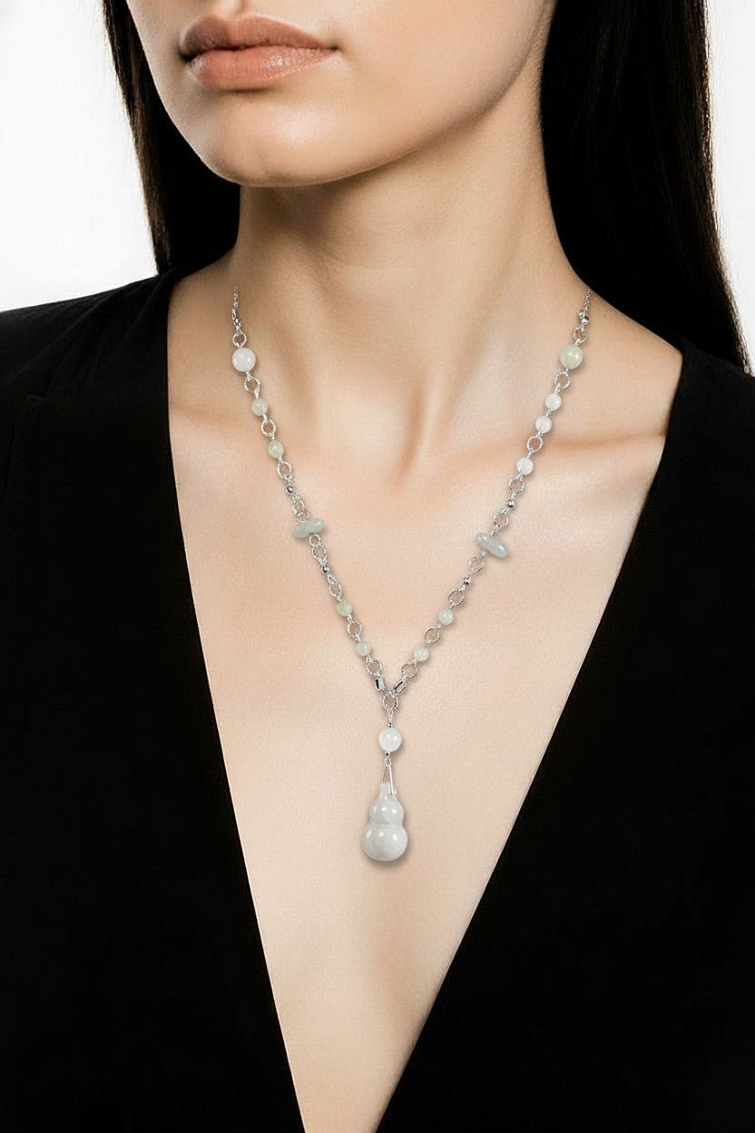 Pendentif Jade Birmanie et Chine Argent 925 Harmonie | Bijoux Zen