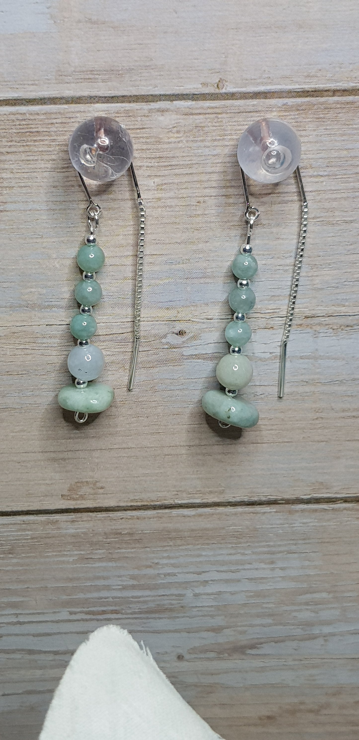 Jade de Birmanie argent 925