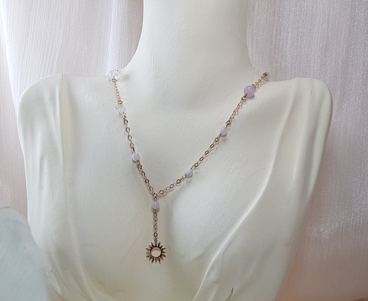 kunzite argent 925 plaqué or rose