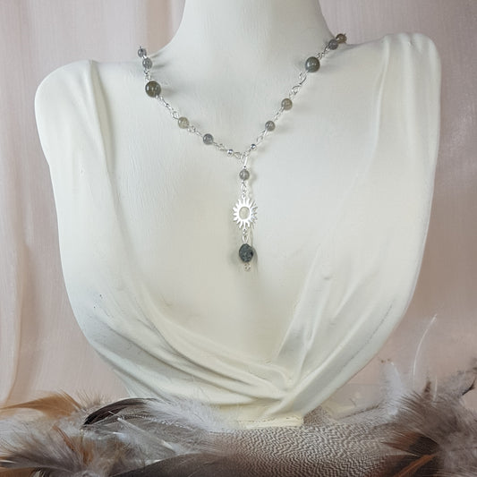 labradorite soleil argent 925