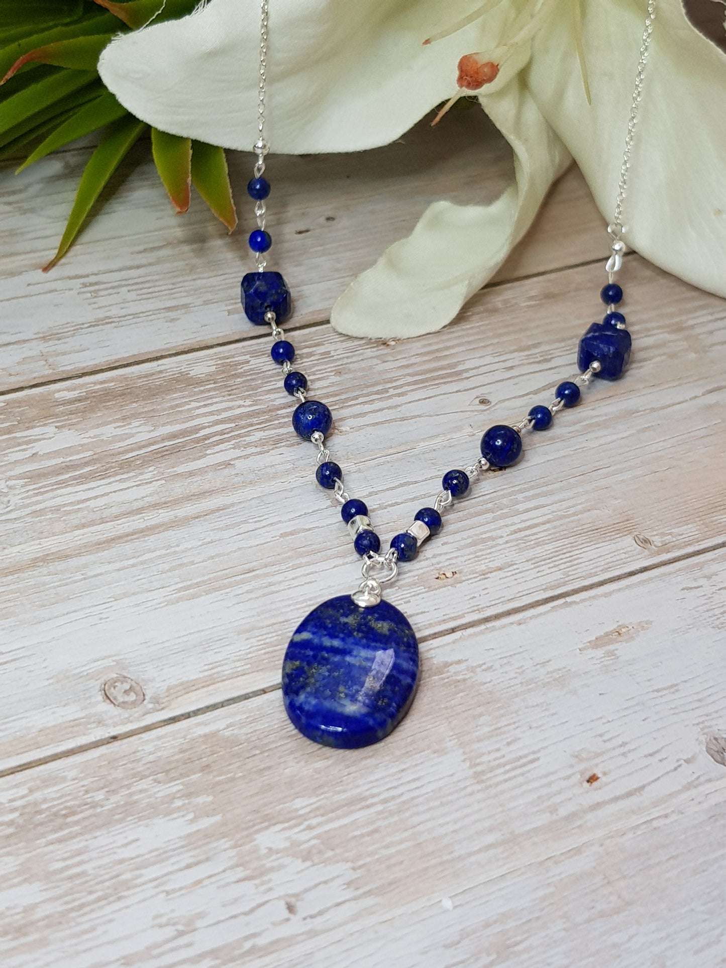 lapis lazuli ovale argent 925