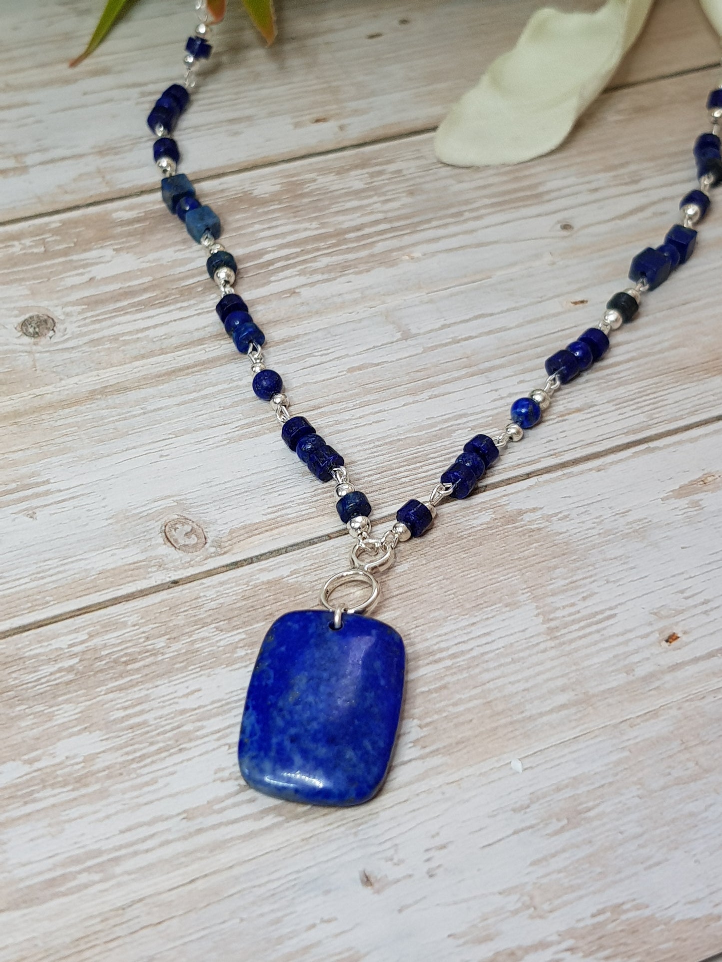 lapis lazuli rectangle argent 925