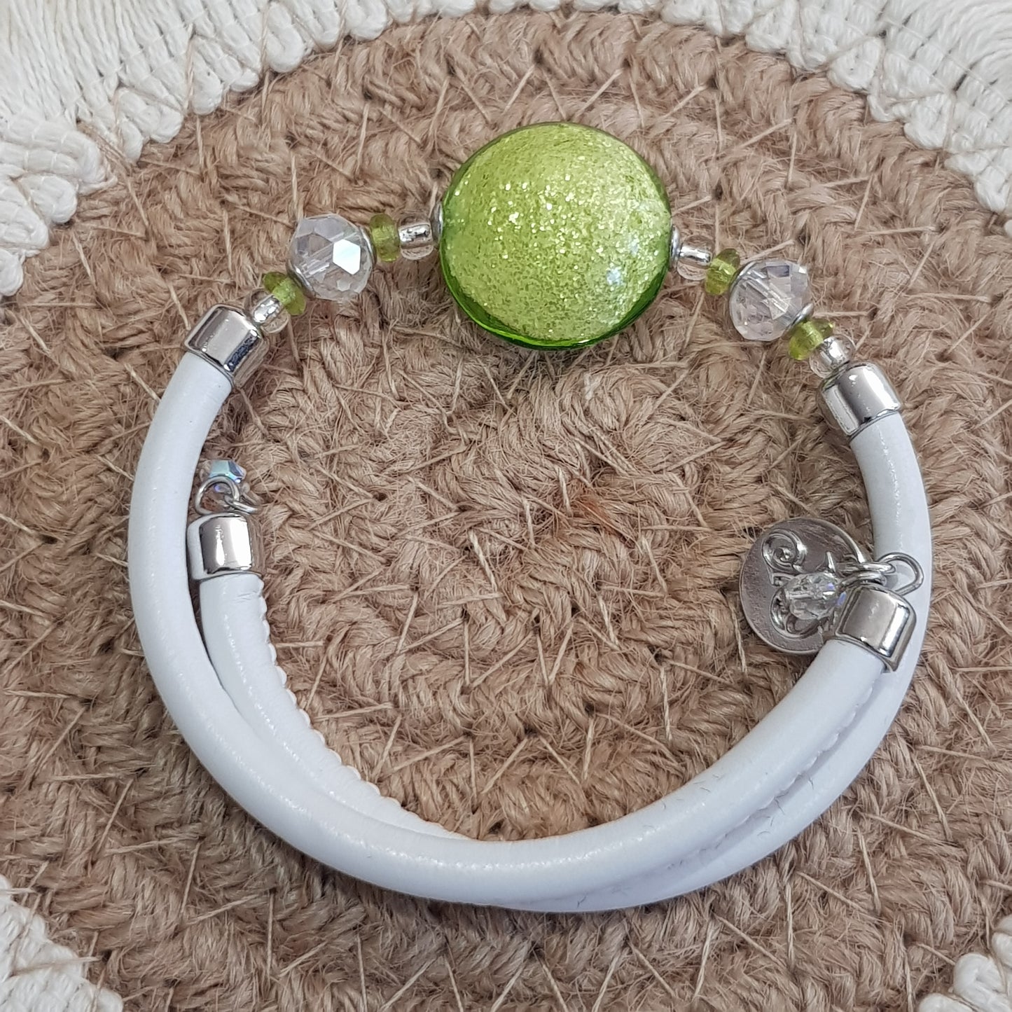 Bracelet murano médaillon désign