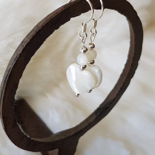 Boucles d'oreilles Nacre argent 925