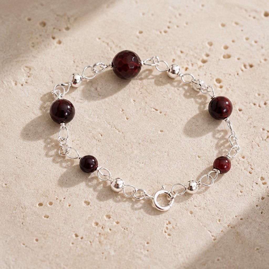 Bracelet Œil de Taureau Argent 925 - Pierre Naturelle