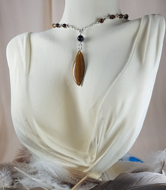 oeil du tigre  argent 925