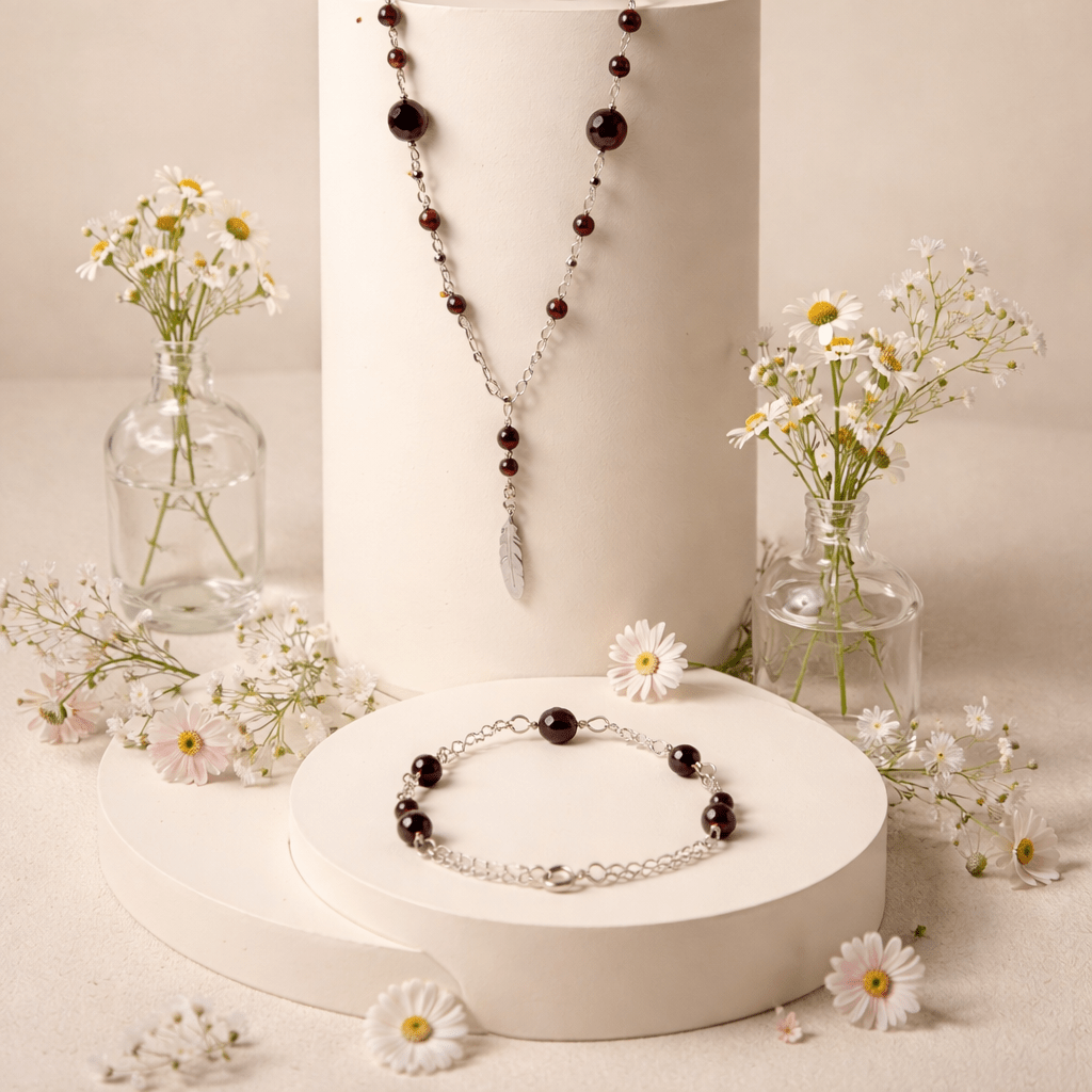 Parure Œil de Taureau Argent 925 - Pierre Naturelle