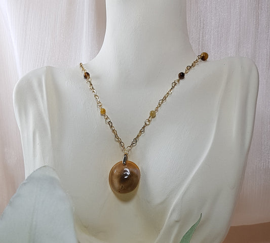 Oeil de Sainte Lucie + oeil du tigre + acier