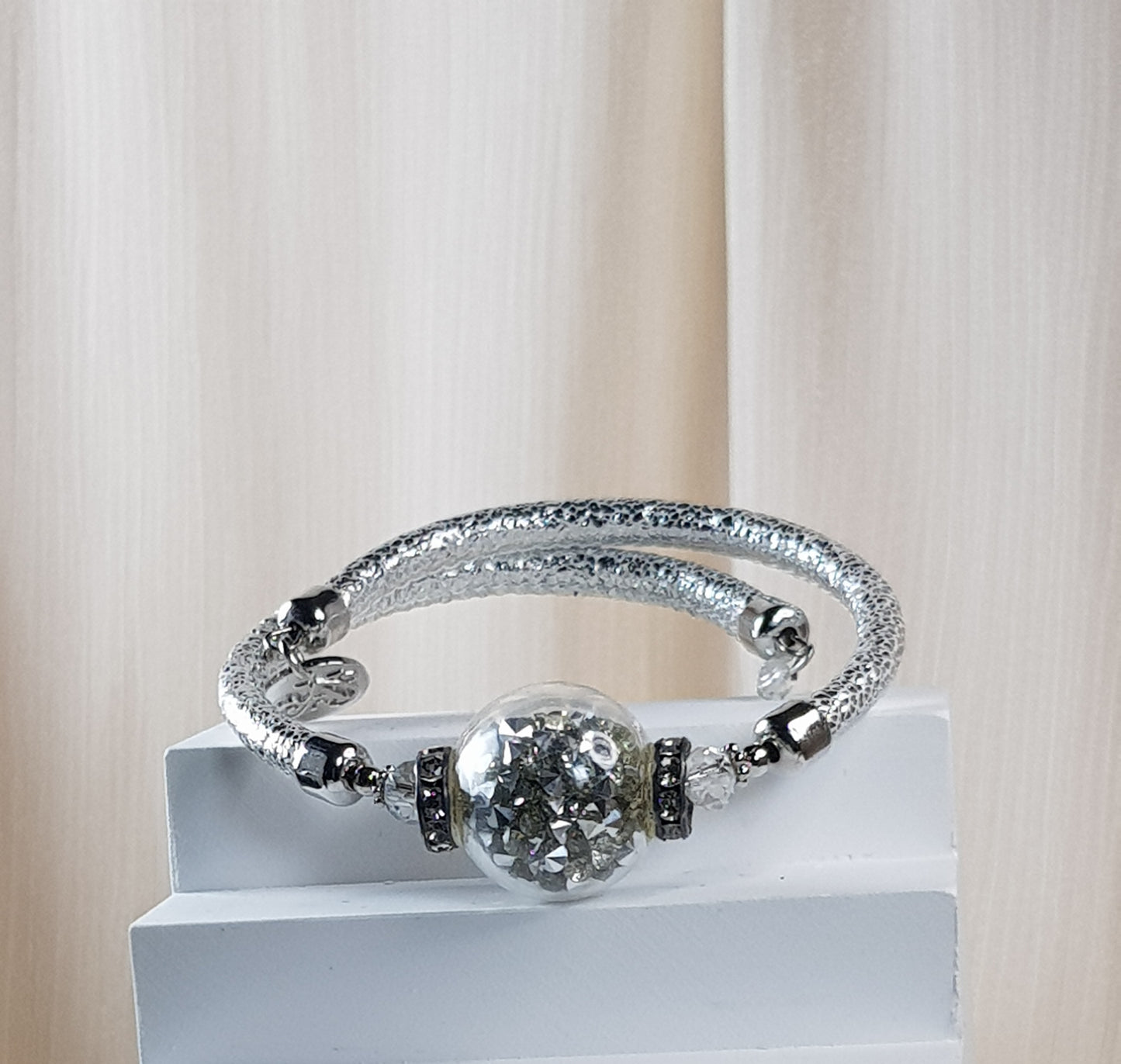 Bracelet murano reine des neiges
