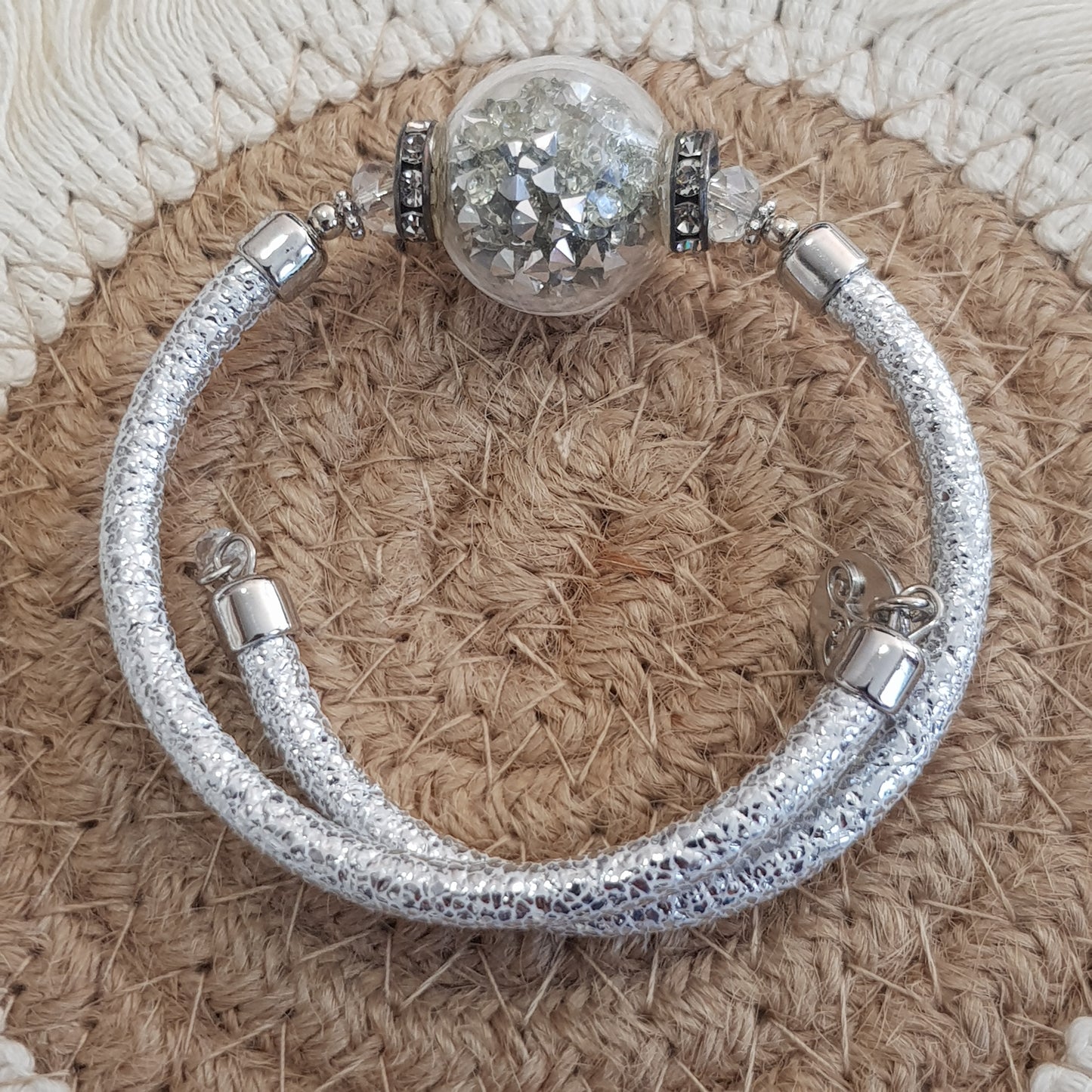 Bracelet murano reine des neiges