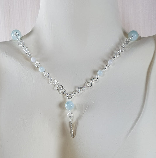 pierre de lune verte argent 925