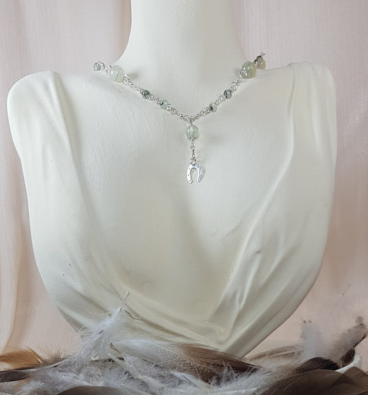 Préhnite argent 925