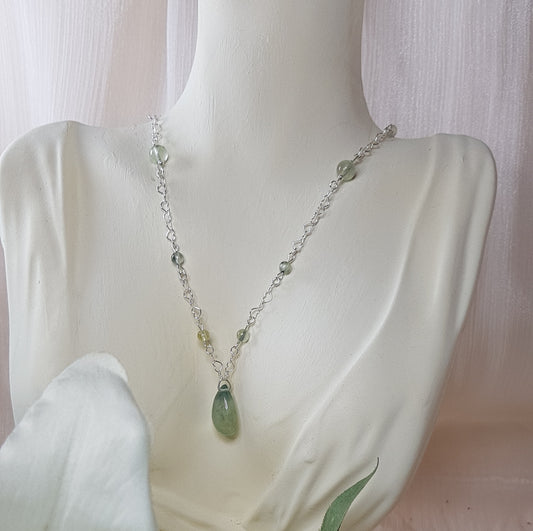 Préhnite argent 925