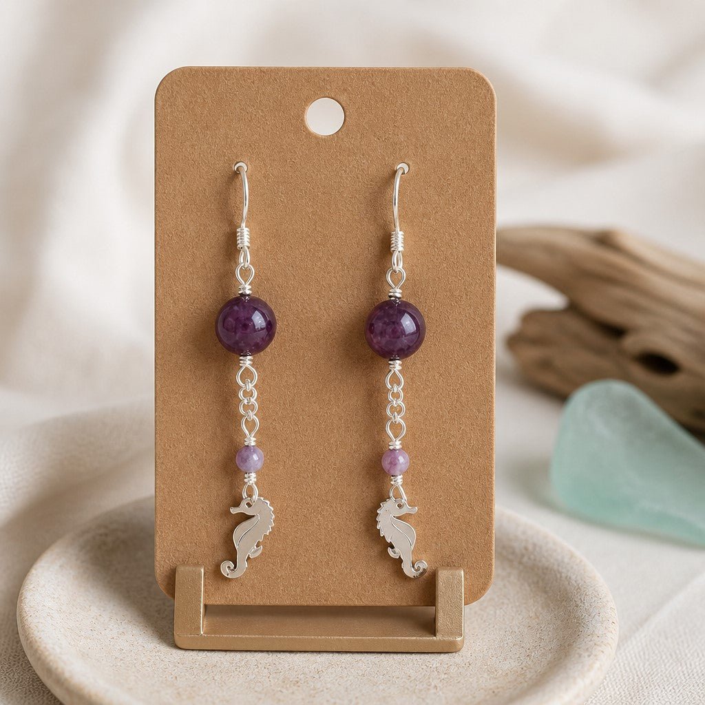 Boucles d'Oreilles Tourmaline Rose - Argent 925 & Pierre Naturelle