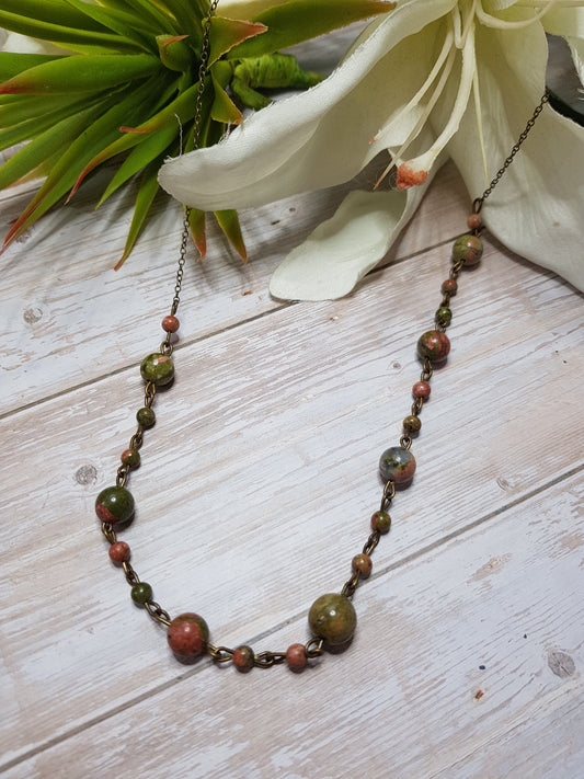 Unakite acier bronze