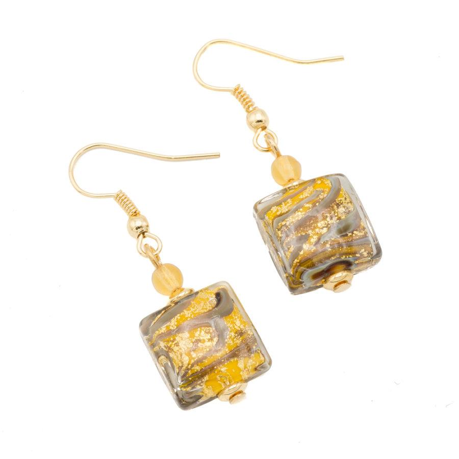 Boucles d'oreilles murano or 9242