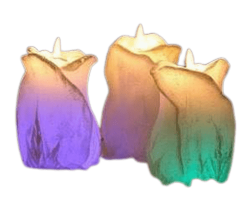 Bougie fleur led