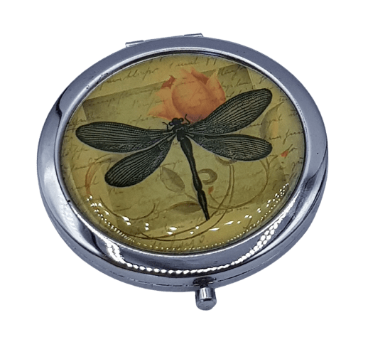 Miroir de poche libellule butine