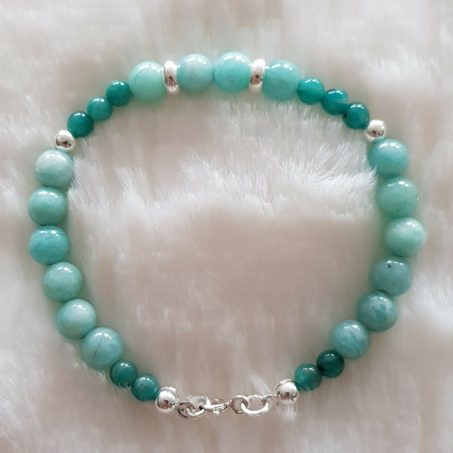 Bracelet amazonite argent 925