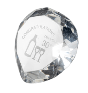 Coeur de cristal 30 ans