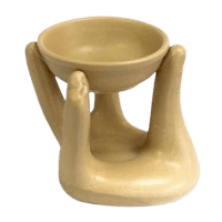 Brûleur à huile coup de main beige