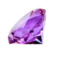 Diamant en verre cristal violet