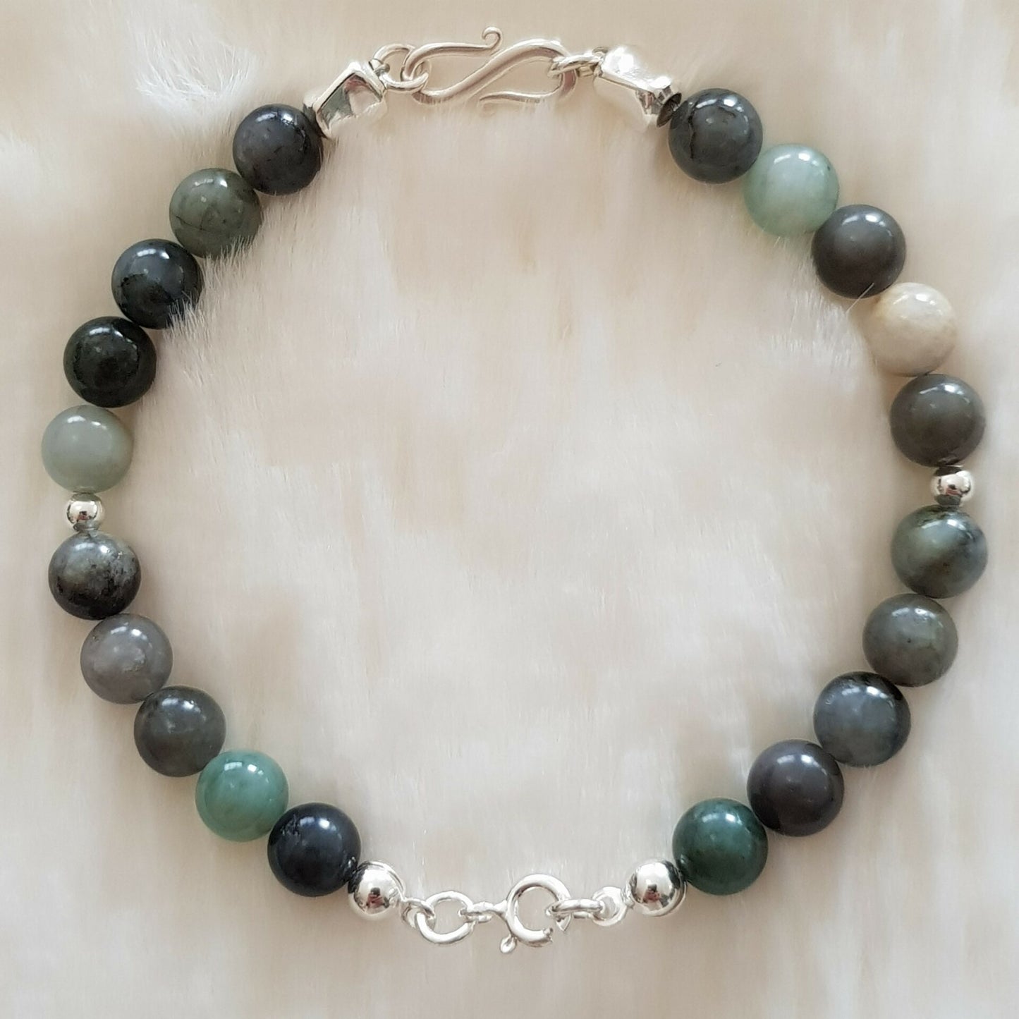 Bracelet emeraude argent 925