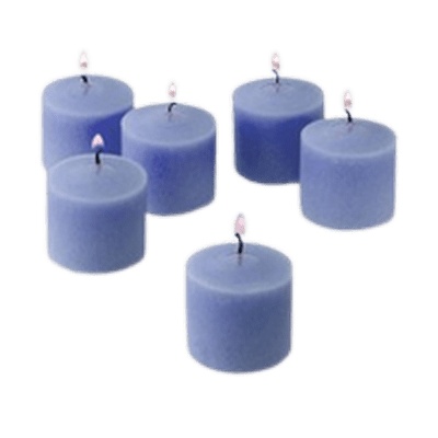 Petite bougie votive floraison de printemps