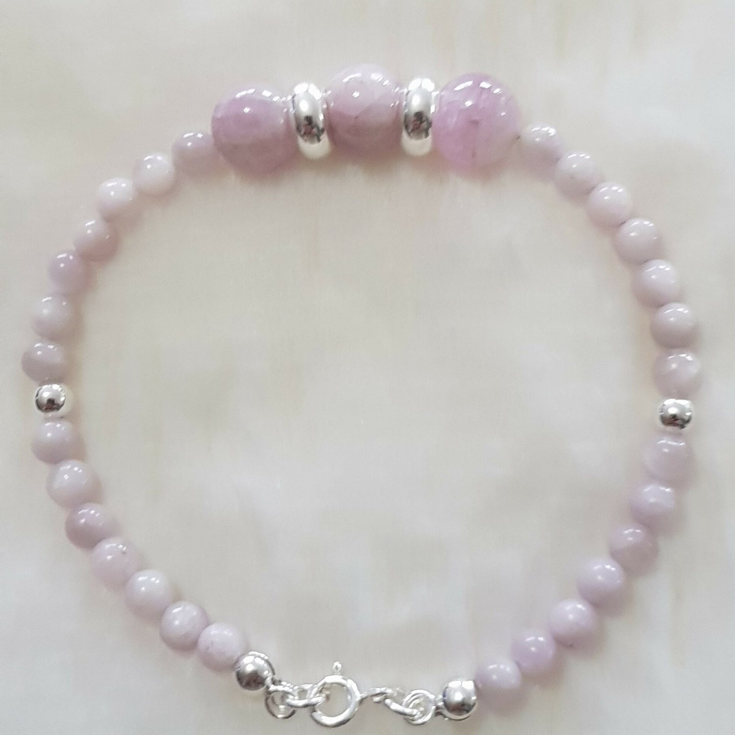 Bracelet kunzite argent 925