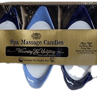 Bougie de massage en cire de soja naturelle Menthe Poivrée Spa, fraîcheur revigorante artisanale