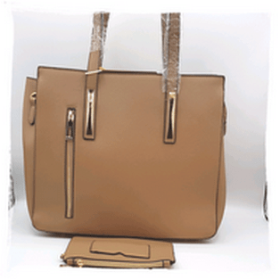 Sac à main pochette marron glacé