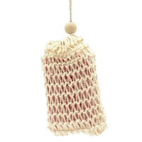 Sachet à savon en sisal naturel, accessoire bain zéro déchet exfoliant écologique