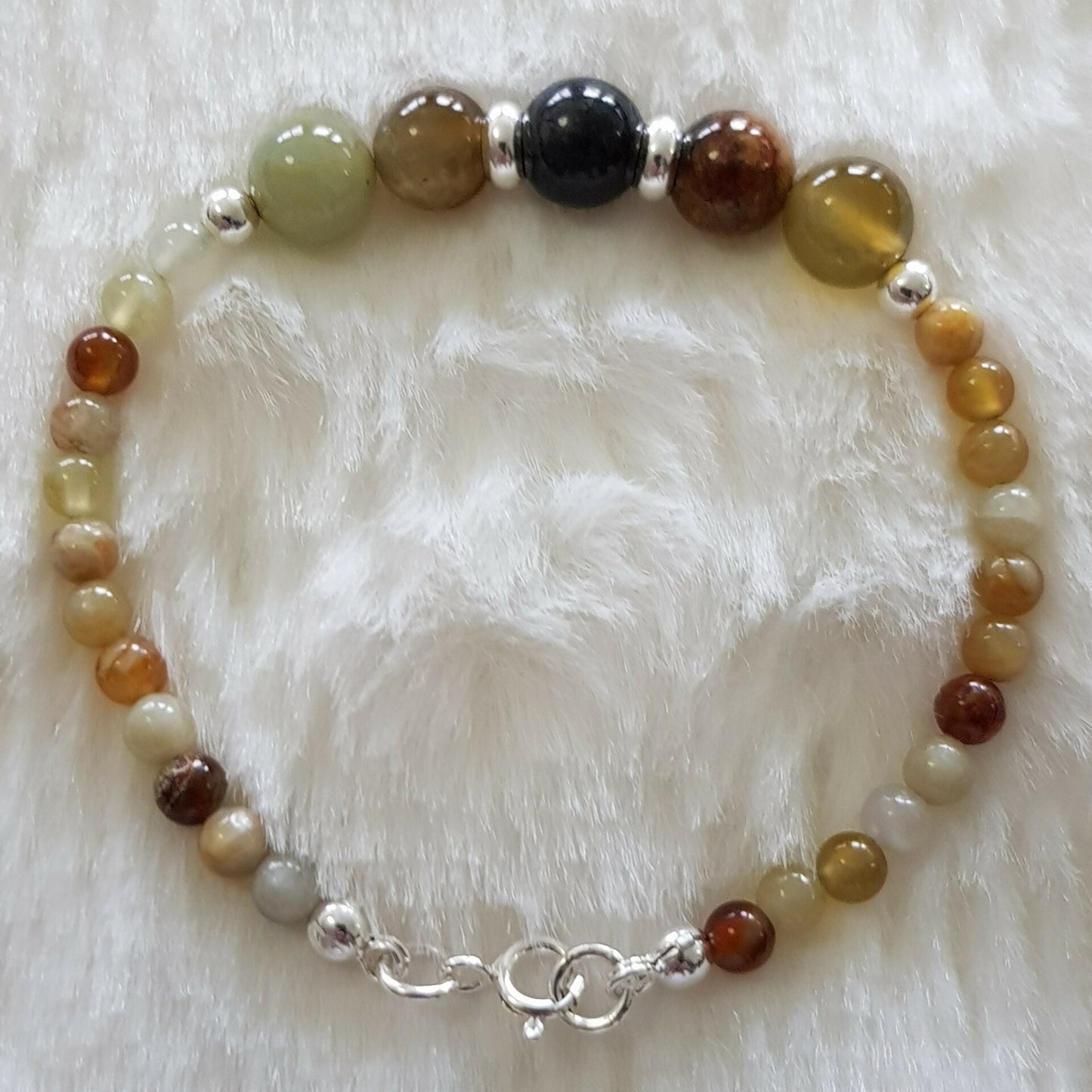Bracelet serpentine argent 925