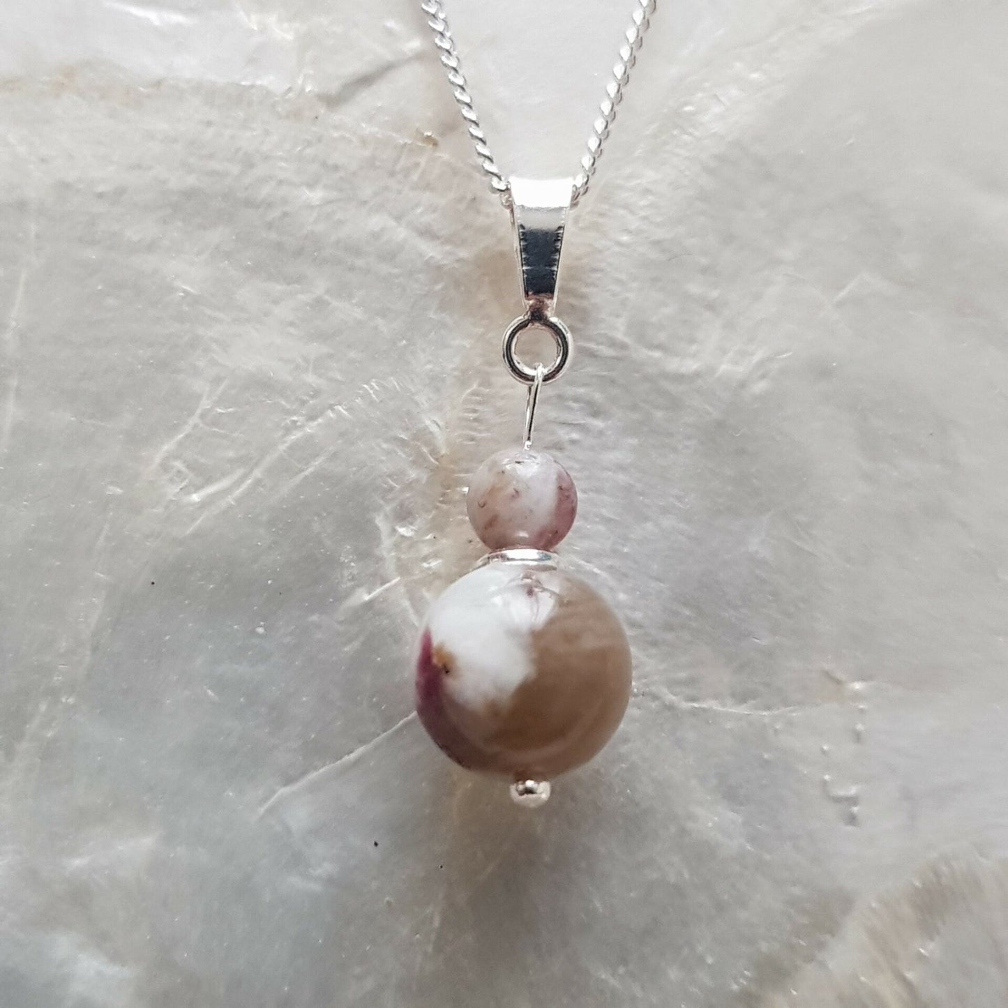 tourmaline rose argent 925