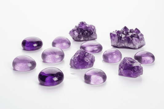 Améthyste naturelle et pierres polies violettes - vertus apaisantes et spirituelles pour méditation et équilibre des chakras