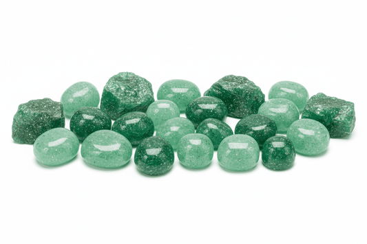 Aventurine verte naturelle scintillante - pierre de prospérité avec inclusions de mica pour bijouterie et lithothérapie
