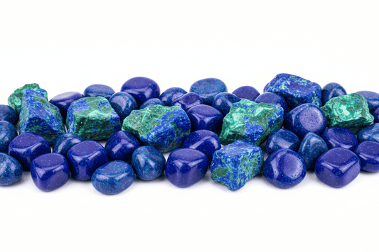 Azurite naturelle bleu intense - pierre de cuivre aux cristaux bleu azur pour bijouterie et lithothérapie intuition