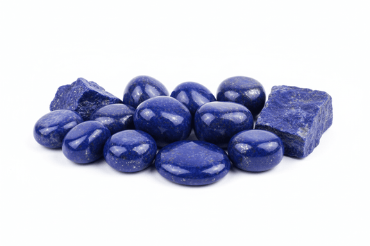 Lapis-lazuli naturel bleu outremer avec pyrite dorée - pierre précieuse de sagesse pour bijouterie et lithothérapie