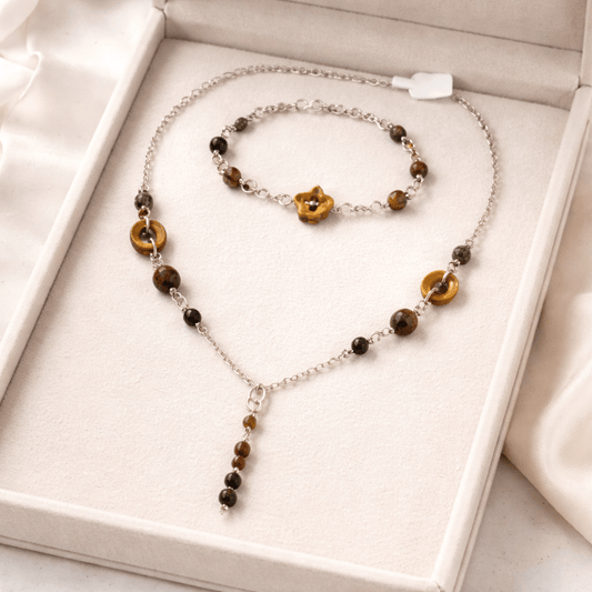 Parure 3 Œil Argent 925 - Taureau Tigre Faucon