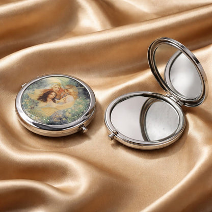 Miroir de Poche Ange 1 - Accessoire Beauté Raffiné