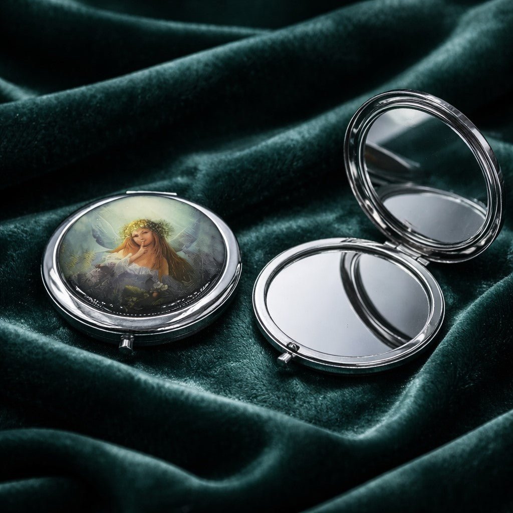 Miroir de Poche Ange 3 - Accessoire Beauté Poétique