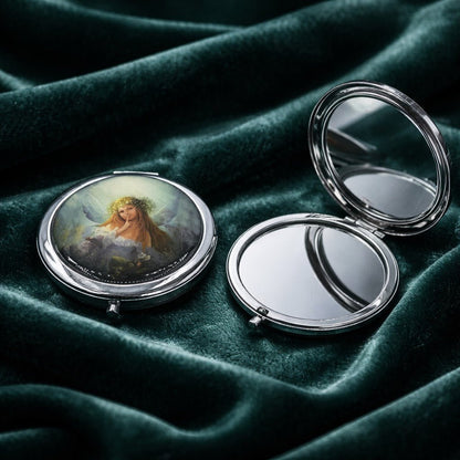 Miroir de Poche Ange 3 - Accessoire Beauté Poétique