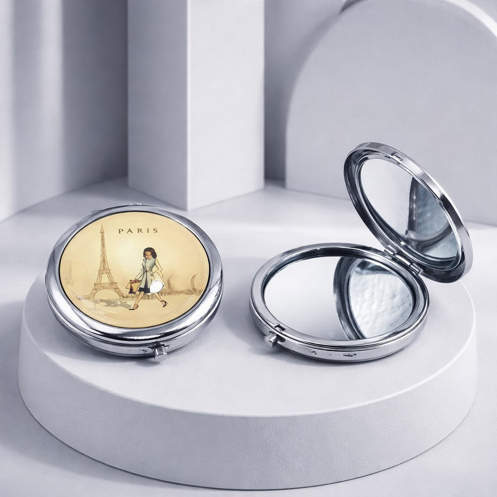 Miroir de Poche Business Woman à Paris - Accessoire Élégant