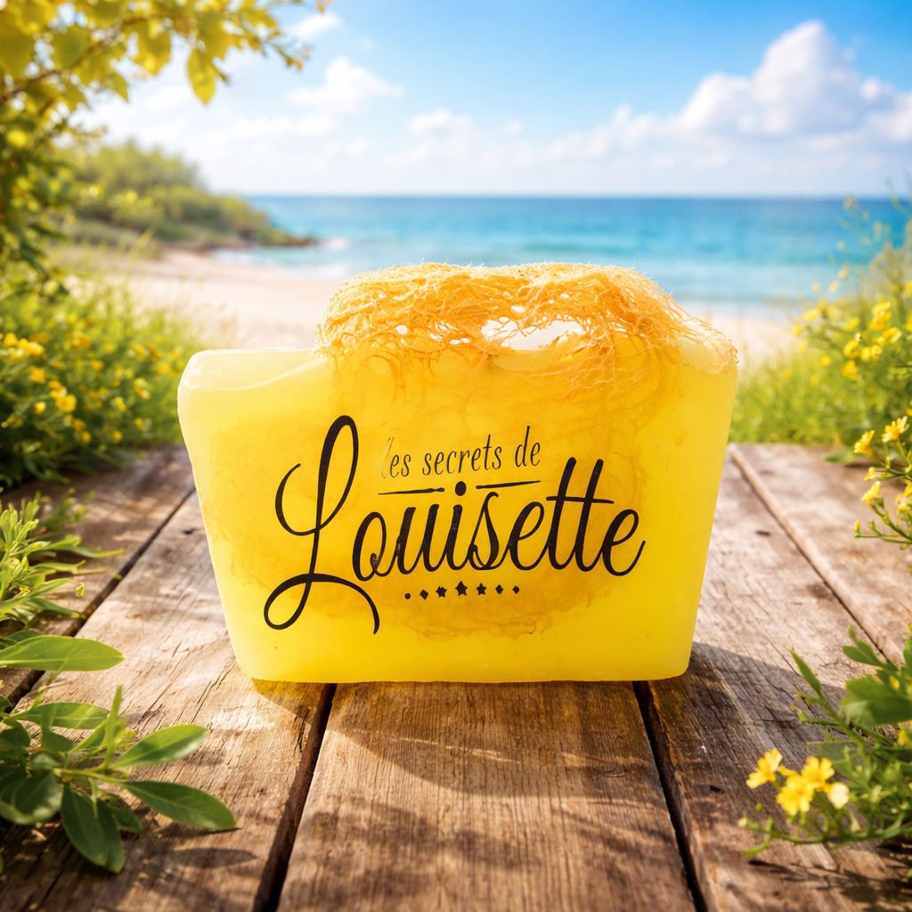 Savon Loofah Menthe Poivrée  Exfoliation Douce Vivifiante