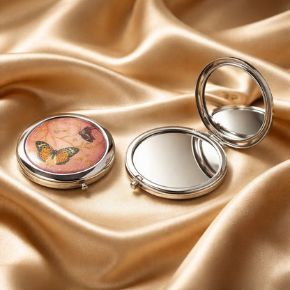 Miroir de Poche Papillon 3 - Accessoire Raffiné