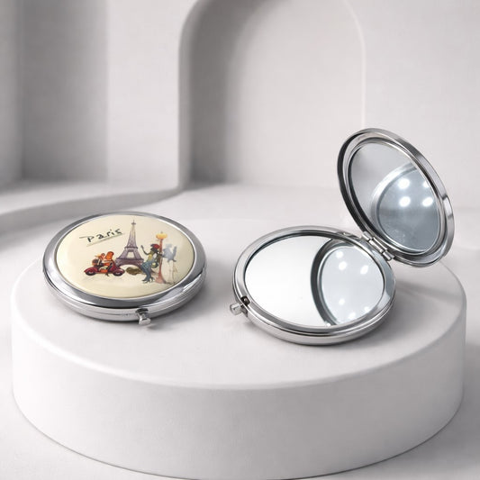 Miroir de Poche Vie Parisienne - Accessoire Élégant
